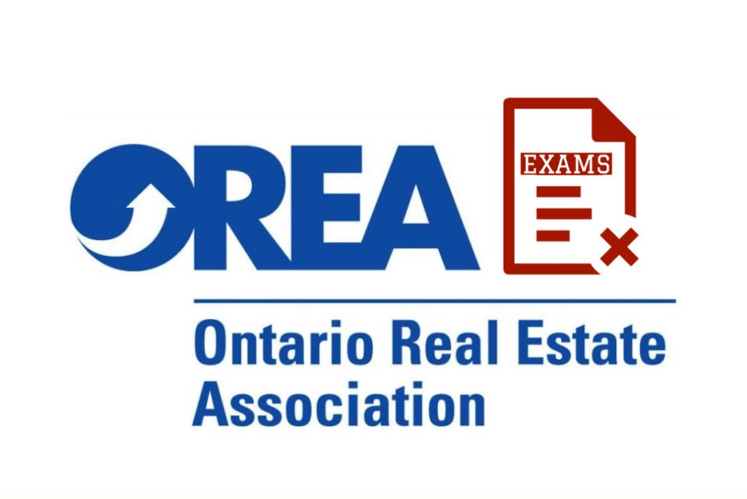 orea logo with canceled exam icon