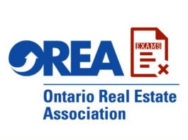 orea logo with canceled exam icon